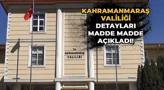 kahramanmaraş valiliği hıfzıssıha kurulunun aldığı yeni kararlar