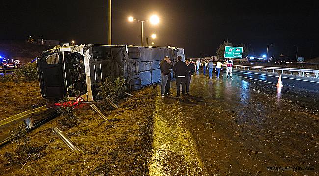 Kahramanmaraş'ta Otobüs Devrildi: 14 Yaralı