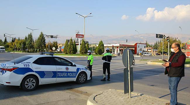 TRAFİKTE UÇANGÖZE BİN 119 SÜRÜCÜ TAKILDI