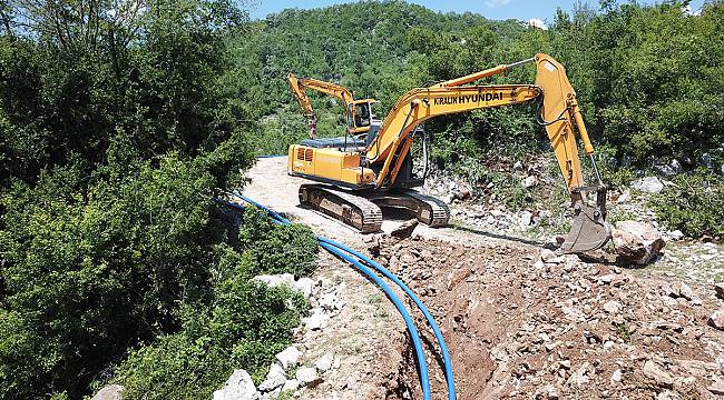 ARIKLAR'DA İÇME SUYU ŞEBEKE HATTI ÇALIŞMALARI BAŞLADI