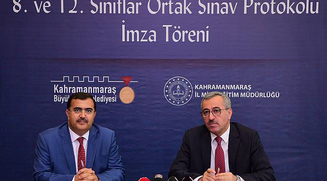 8. VE 12.SINIF ÖĞRENCİLERİMİZE YÖNELİK "ORTAK SINAV PROTOKOLÜ" İMZALANDI