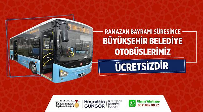 Bayramda Büyükşehir Otobüsleri Ücretsiz