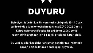 12 Şubat Belediyesinden Duyuru ! Şehitlerimizden Gelen Acı Haber Dolayısı ile Açılışımız Ertelendi.