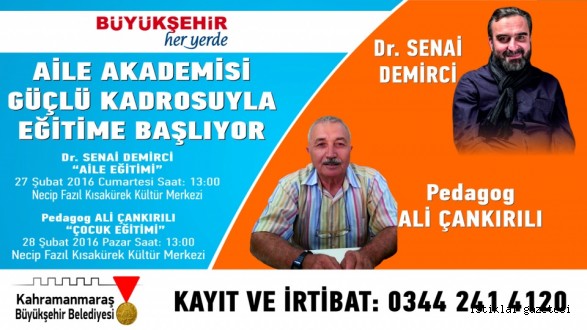 AİLE AKADEMİSİ KONFERANSLARI BAŞLIYOR