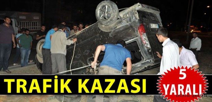 Elbistan'da trafik kazası: 5 yaralı