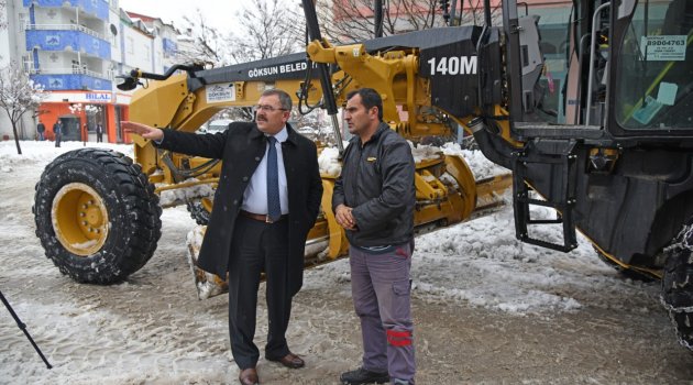 GÖKSUN BELEDİYE BAŞKANI AYDIN:ULAŞIMI SÜREKLİ SAĞLAMAK İÇİN ÇALIŞIYORUZ