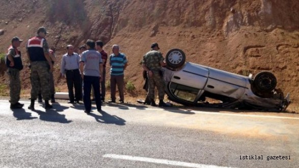 Göksun'da Otomobil Takla Attı: 4 Yaralı