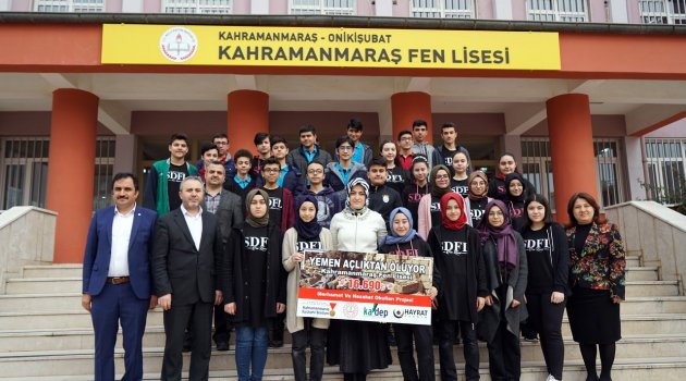 KAHRAMANMARAŞ FEN LİSESİ'NDEN YARDIM