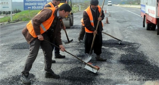 Kahramanmaraş- Kayseri Karayolunda Hava Şartlarının Yarattığı Hasar Kapatılıyor