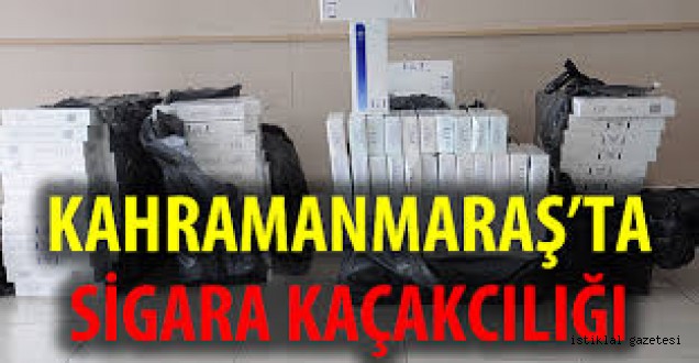 Kahramanmaraş'ta Sigara Kaçakçılığı