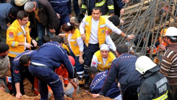 Kahramanmaraş'ta Su Kanalı İnşaatında Göçük Meydana Geldi