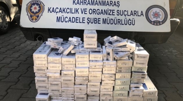 Kahramanmaraş'ta kaçak sigara operasyonu