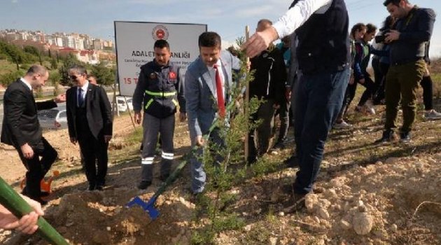 Kahramanmaraş'ta ormana ilk fidan törenle dikildi