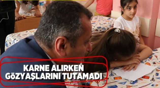 KARNE ALIRKEN GÖZ YAŞLARINI TUTAMADI