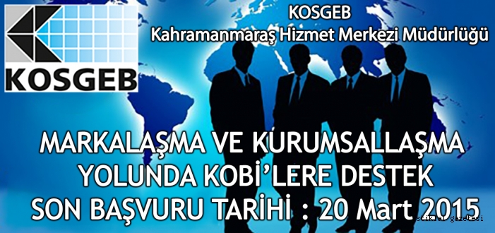 KOSGEB KOBİ PROJE DESTEK PROGRAMI'NA BAŞVURULAR DEVAM EDİYOR…