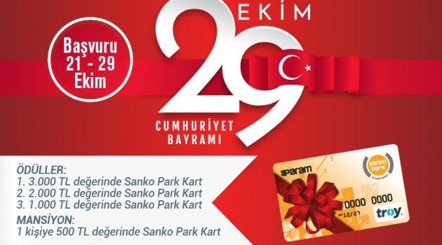 SANKO PARK'TAN ÖDÜLLÜ CUMHURİYET BAYRAMI ŞİİR YARIŞMASI