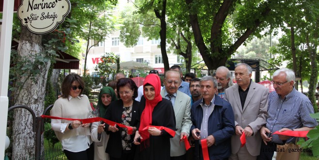 ŞELALE PARK'A "NARİNCE ŞİİR SOKAĞI AÇILDI