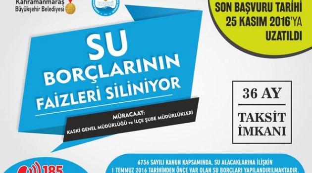 SU BORÇLARININ YAPILANDIRILMASINDA SON HAFTA