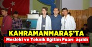  Afşin ilçesinde Mesleki ve Teknik Eğitim Fuarı açıldı.