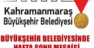 BÜYÜKŞEHİR BELEDİYESİNDEN HAFTASONU MESAİSİ