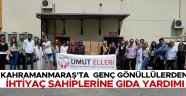 Kahramanmaraş'ta  genç gönüllülerden ihtiyaç sahiplerine gıda yardımı