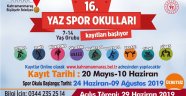 YAZ SPOR OKULU KAYITLARI BAŞLADI.