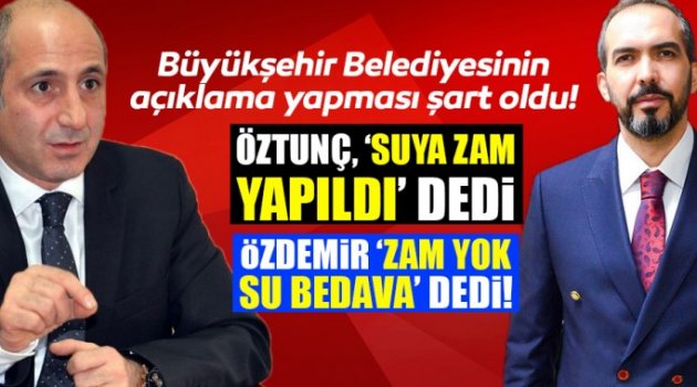 TBMM'de Ali Öztunç ve Ahmet Özdemir arasında su tartışması.