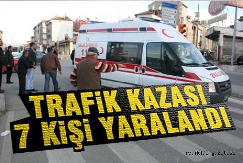 Trafik Kazası: 7 Yaralı