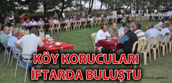 Türkoğlu'nda Koruculara İftar Yemeği Verildi