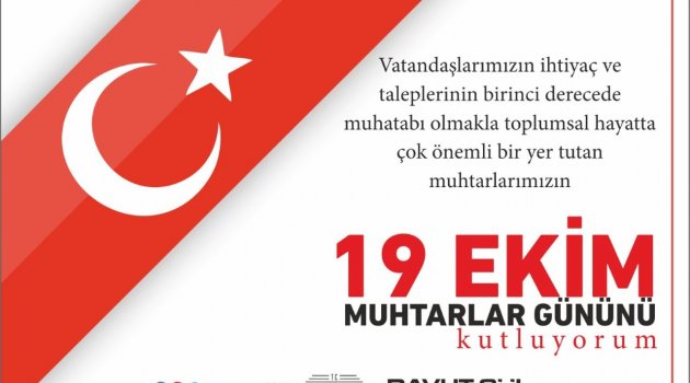 VALİ DAVUT GÜL'ÜN 19 EKİM MUHTARLAR GÜNÜ MESAJI