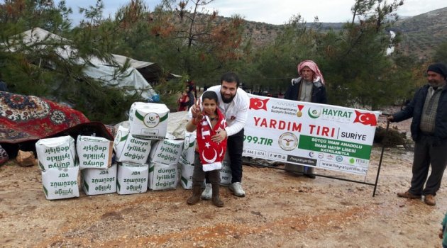 YARDIMLAR İHTİYAÇ SAHİPLERİNE DAĞITILIYOR