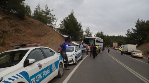 zincirleme trafik kazası: 2 yaralı